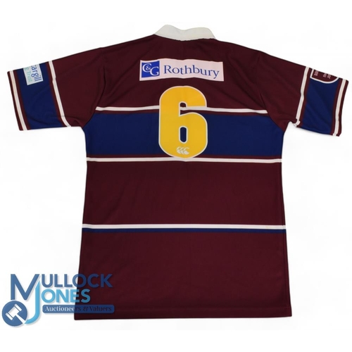 217 - Southland Rugby Jersey: Special edition, m/worn & washed, No. 6, for the game v the 2005 British & I... 