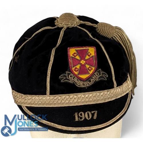 234 - 1905-07 Frank Handford's Rugby Honours Caps (2): England and British Lions star FG Handford's earlie... 