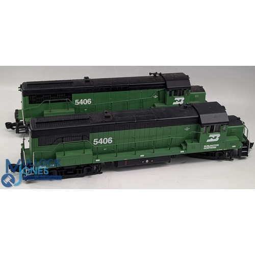 559 - Aristocraft G Gauge American Burlington Northern Twin Diesel Locomotives Dependable Transport No 540... 