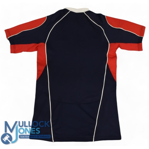 59 - 2010 Navy/Red Spare Wales Rugby Jersey v Fiji: Match-prepared, date and match embroidered but no nam... 