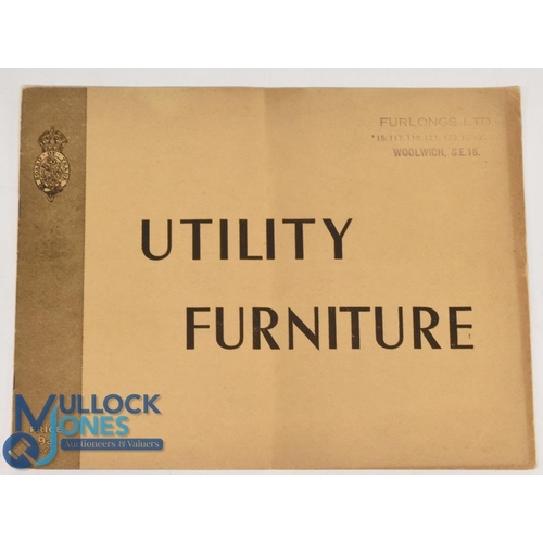 944 - World War II - Utility Furniture c1943 Catalogue - A 16 page publication by the Board of Trade illus... 