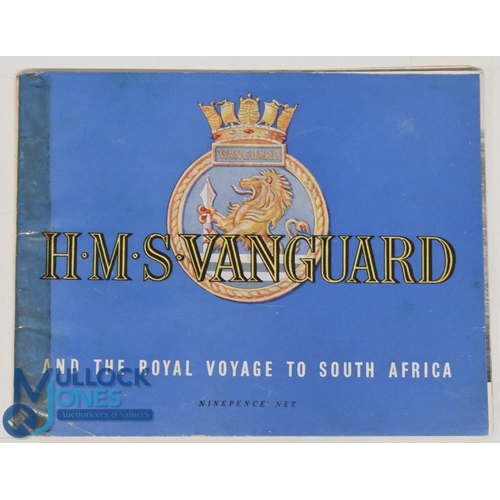 946 - World War II - Souvenir of HMS Vanguard and the Royal Voyage to South Africa 1946-47 - fine 32 page ... 