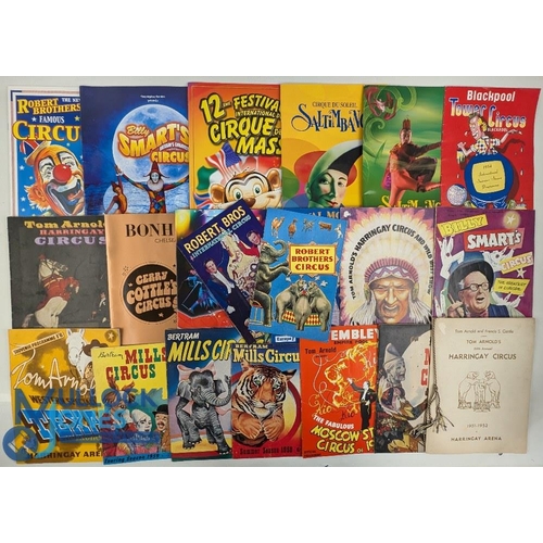 952 - 1951-2005 Circus Programmes, with examples of 1951-52 Harringay Circus,  Robert Bros Circus & Zoo, B... 