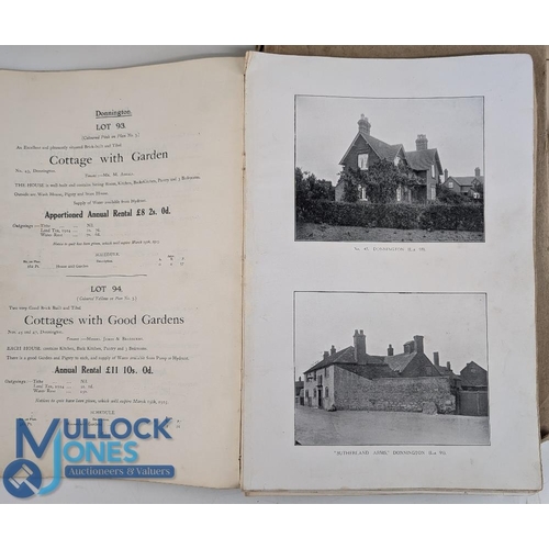 953 - 2x Sale Catalogues for The Lilleshall Duke of Sutherland Estates 1917 and 1919 to include Original M... 