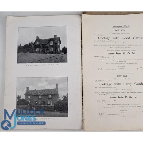 953 - 2x Sale Catalogues for The Lilleshall Duke of Sutherland Estates 1917 and 1919 to include Original M... 