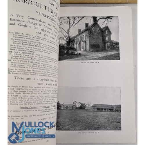 953 - 2x Sale Catalogues for The Lilleshall Duke of Sutherland Estates 1917 and 1919 to include Original M... 