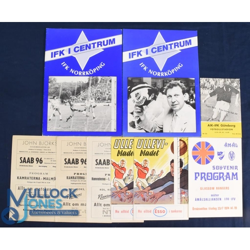 1096 - Selection of Sweden programmes 1959 AIK Stockholm v IFK Gothenburg, 1961 Kamraterna v Malmo, 1962 Ka... 