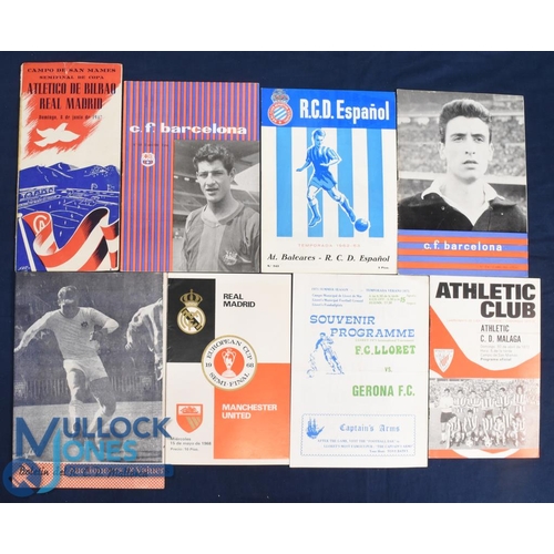 1107 - Selection of Spain match programmes 1946/47 Atletico Bilbao v Real Madrid (Spanish Cup s/f), 1959/60... 