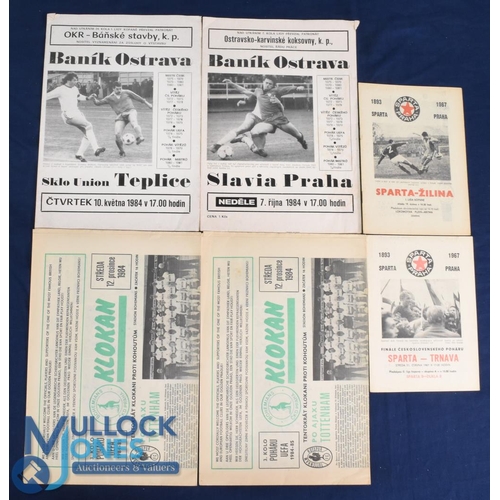 1120 - Selection of Polish match programmes 1967 Sparta Prague v Sparta-Zalina, 1967 Sparta Prague v Trnava... 