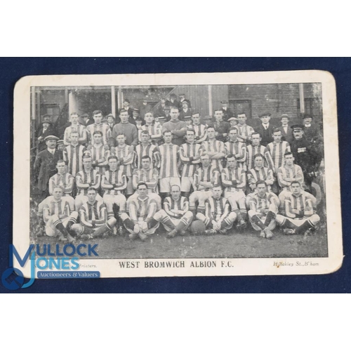 1123 - 1914/1915 WBA team photo postcard by Shakespeare Press, with rounded corners; fair. (1)