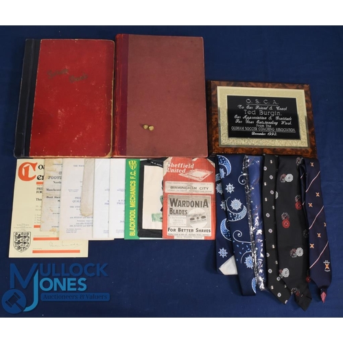 1141 - Ted Burgin Scrapbooks Ampersand Memorabilia - Scrapbook 1 containing late 1940s and 1950s Sheffield ... 