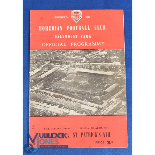 1176 - FA of Ireland Cup s/f 1954 Cork Athletic v St Patrick's Athletic at Dalymount park 4 April 1954; fai... 