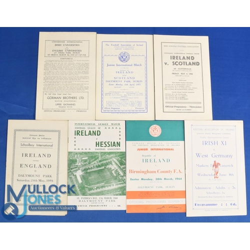 1180 - Selection of Irish match programmes 1954 Irish Universities v English Universities 5 March 1954 at T... 