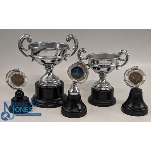 1232 - 1966-1972 Shropshire Senior Cup Trophies Awards - a selection of pewter tankards and a cup all award... 