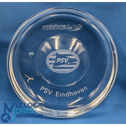 1245 - 2004 Vodaphone Cup Tournament Holmegaard Glass Trophy PSV Eindhoven, a 30cm glass bowl, engraved - i... 