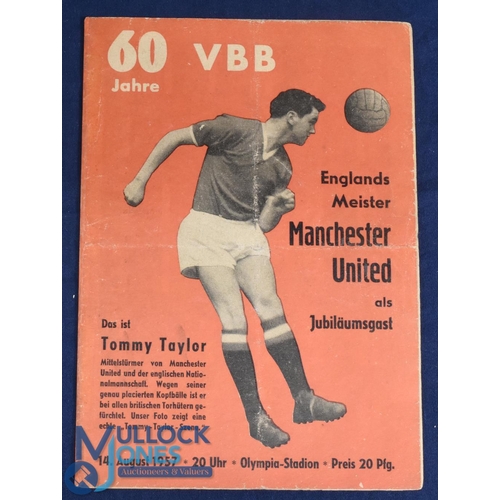 1251 - Pre-season friendly Berlin Stadtelf v Manchester Utd at the Olympic Stadium, Berlin 14 August 1957; ... 