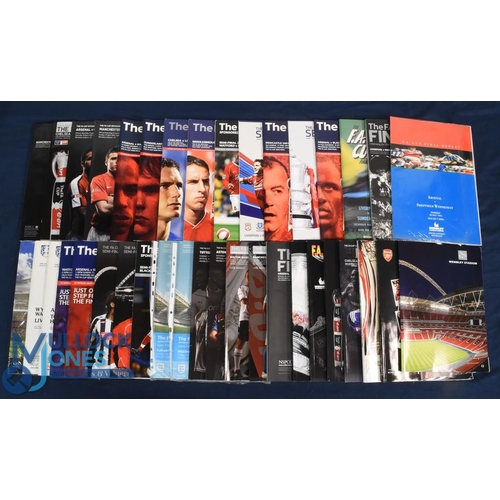 1292 - 1996-2015 FA Cup Big Match Final and Semi Final Programmes, a good selection with some duplicates (#... 