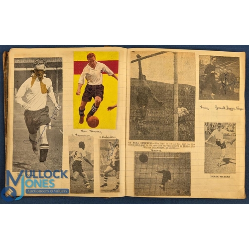 1339 - Preston North End Scrapbook from 1950s onwards, containing multiple signatures of players incl Tom F... 