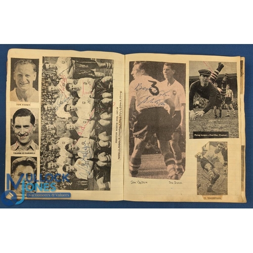 1339 - Preston North End Scrapbook from 1950s onwards, containing multiple signatures of players incl Tom F... 