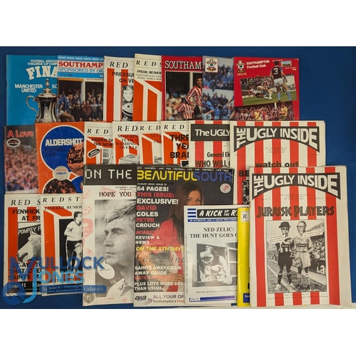 1348 - Selection of Southampton assorted football programmes and fanzines 1980s onwards (#40) features 1988... 