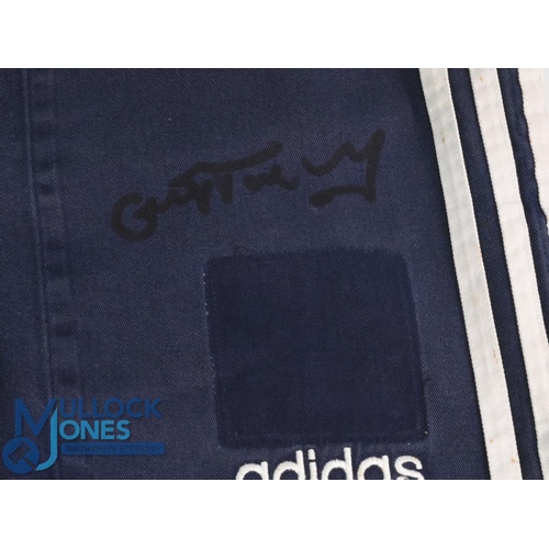 373 - 1997 British & I Lions, Gregor Townsend's Signed Blue Training Shorts: Fully logoed, washed & signed... 