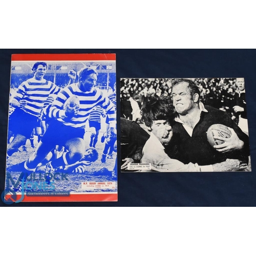 396 - 1974 British & I Lions Test & Other Rugby Programmes (2): Pair of fine Baumgarten issues with striki... 