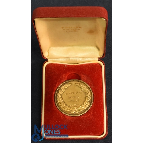 506 - 1986-7 Rugby League Championship Winners Medal: Boxed, hallmarked gilt silver, very attractive multi... 