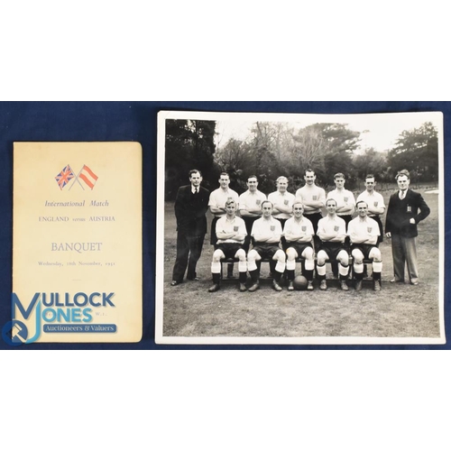 587A - 1951 England team black & white photograph 10