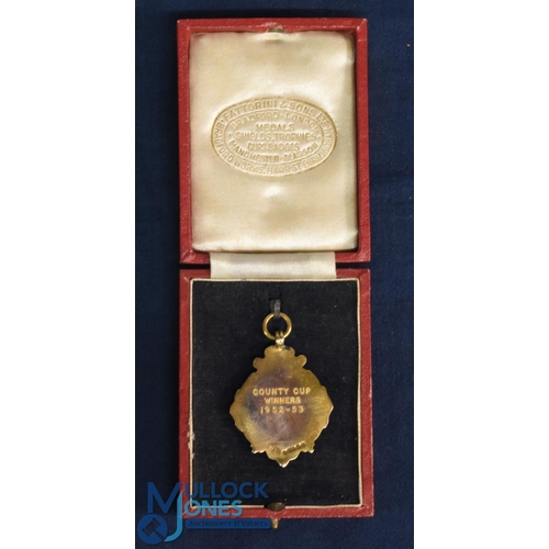 591A - 1952/53 Sheffield & Hallamshire County Cup Winners Medal awarded to Ted Burgin of Sheffield United, ... 