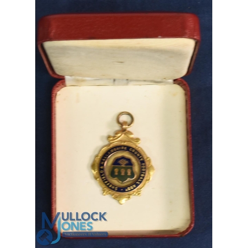 594 - 1953/54 Sheffield & Hallamshire County Cup Winners Medal awarded to Ted Burgin of Sheffield United; ... 