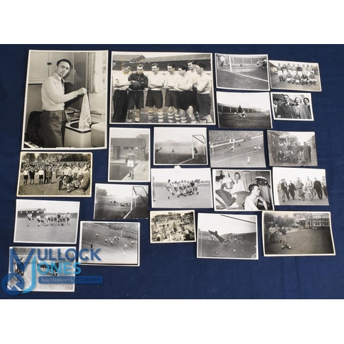 596 - Collection of Sheffield United early 1950s onwards b&w photographs varied sizes, good quantity of ma... 