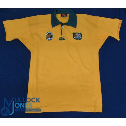 82 - 1992 David Campese's Match worn Australia Rugby Jersey: His gold & green Wallaby issue from 1992, wh... 