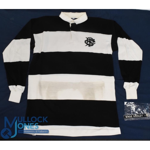 89 - 1989 Wade Dooley's Match worn Barbarians Rugby Jersey: v New Zealand, Classic fine Nike made XL offi... 