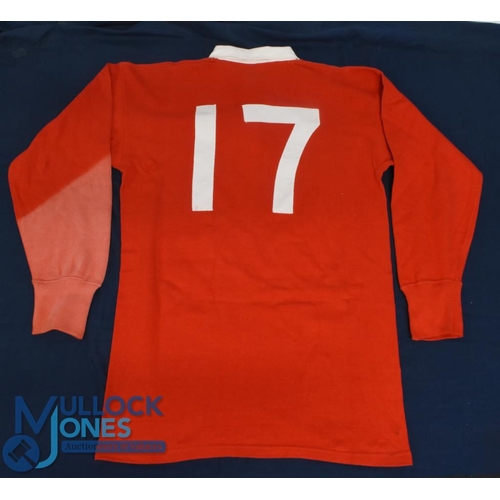 90 - 1981 Wales Centenary No.17 Rugby Jersey: Donated to the vendor by Ray Gravell in 1980-1, an XOS Umbr... 