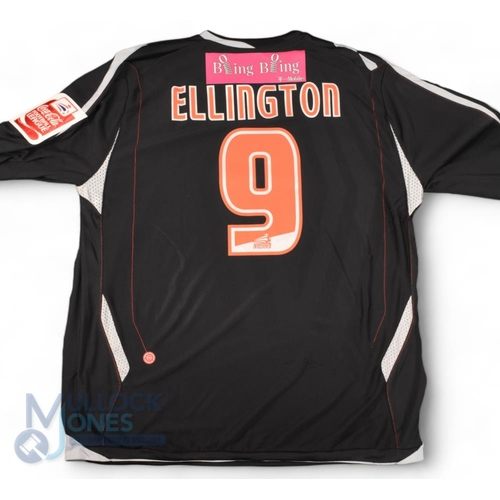 1441 - 2006/07 Nathan Ellington No 9 West Bromwich Albion match issue away football shirt in black, Umbro/T... 