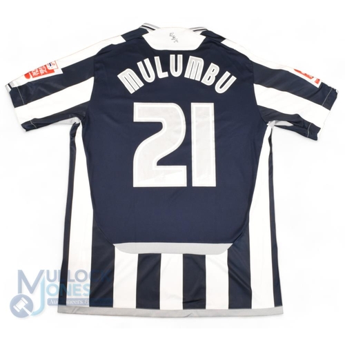 1442 - 2009/10 Youssouf Mulumbu No 21 West Bromwich match worn home football shirt v Middlesbrough 17 April... 