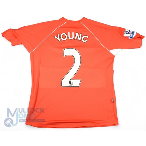 1443 - 2008/09 Luke Young No 2 Middlesbrough match worn home football shirt worn during the season, in red,... 