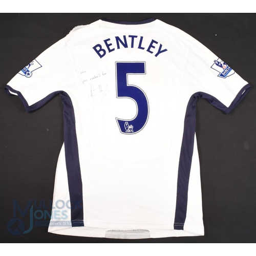 1447 - 2008/09 David Bentley (Signed) No 5 Tottenham Hotspur match worn home football shirt signed in ink t... 