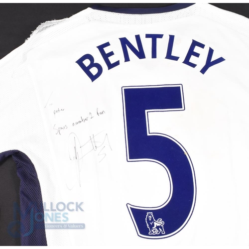 1447 - 2008/09 David Bentley (Signed) No 5 Tottenham Hotspur match worn home football shirt signed in ink t... 