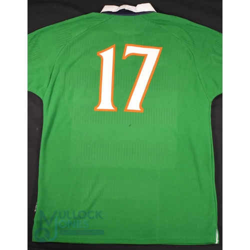 1450 - 2001 Gary Doherty (Signed) No 17 Ireland International match worn home football shirt v Portugal 2/0... 