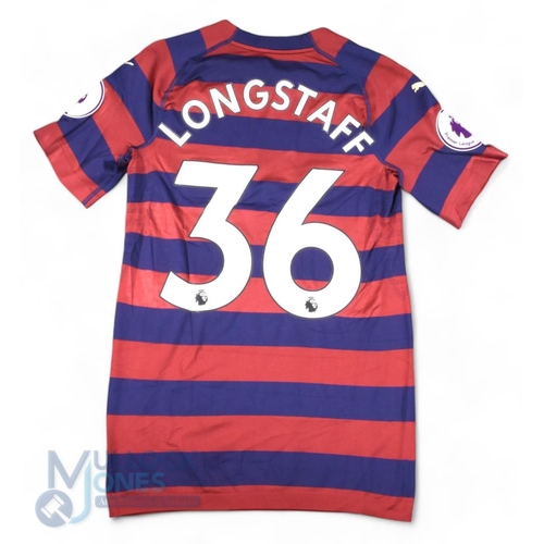 1451 - 2018/19 Sean Longstaff No 36 Newcastle United match worn away football shirt v Tottenham Hotspur 2 F... 