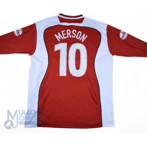 1458 - 2003/04 Paul Merson No 10 Walsall match worn home football shirt v West Ham United 20 Dec, Football ... 