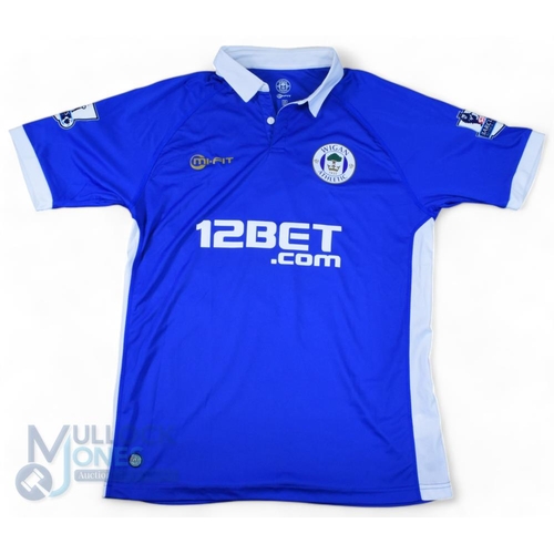 1459 - 2011/12 Victor Moses No 11 Wigan Athletic match worn away football shirt v Tottenham Hotspur 31 Jan ... 