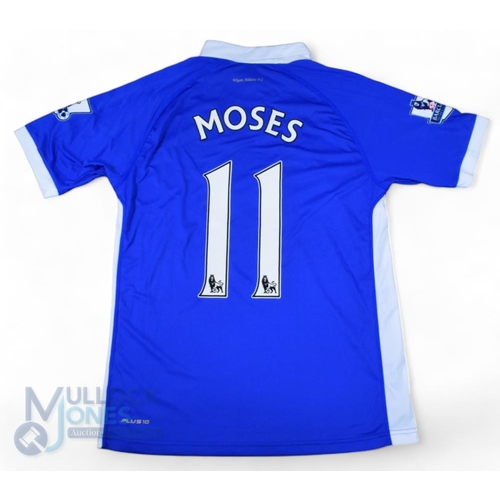 1459 - 2011/12 Victor Moses No 11 Wigan Athletic match worn away football shirt v Tottenham Hotspur 31 Jan ... 