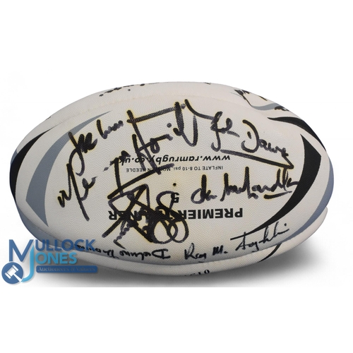 183 - Modern Full Sized Rugby Ball, Well-Signed by a Host of '71 Lions etc: Unused deflated ball from Monm... 