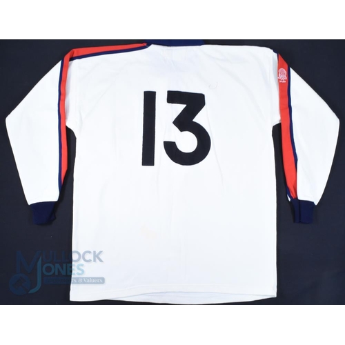 356 - 1994-5 England (Will Carling's?) Signed England Rugby Jersey: Match worn Cotton Traders 44