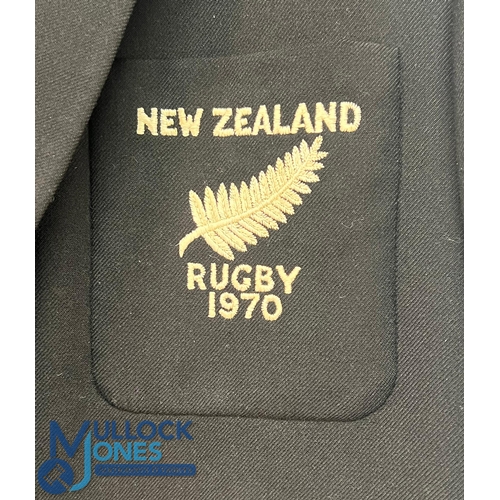 455 - 1970 Fergie McCormick NZ to SA All Black Blazer: Historic item from a famous NZ fullback. Made by Ki... 