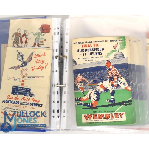 460 - R League, Mostly Challenge Cup Final, Programmes (Qty): A super collection of the vast majority of W... 