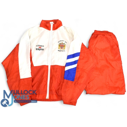 465 - Ellery Hanley Wembley Final Full Tracksuit 1991: Marvellous, the full red and white tracksuit, fully... 