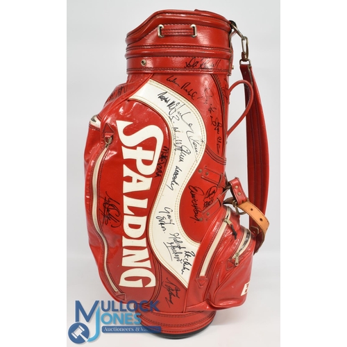 129 - Multi-Signed Spalding Tour Edition Golf Bag features #50 signatures with legible signatures of Scott... 